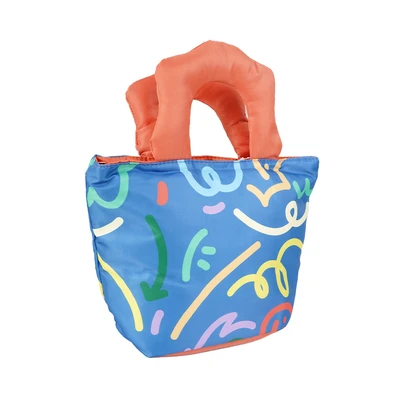 Gambar Ataru Tas Bekal Makanan Colorful Doodle Cloud Random