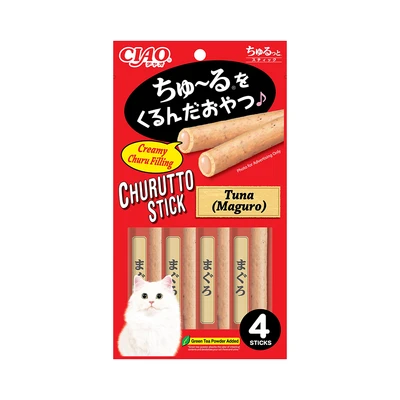 Gambar Ciao Churutto Camilan Kucing Stick Tuna Maguro Set 4 pcs