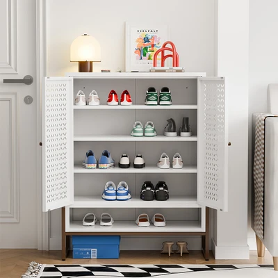 Gambar Stora Famora Kabinet Sepatu 2 Pintu 84.2x35x108 cm - Putih