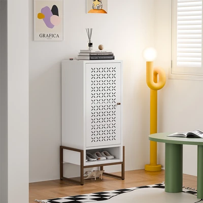 Gambar Stora Famora Kabinet Sepatu 1 Pintu 46.5x35x108 cm - Putih