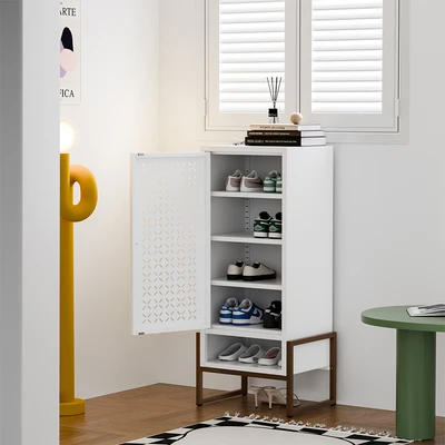 Gambar Stora Famora Kabinet Sepatu 1 Pintu 46.5x35x108 cm - Putih