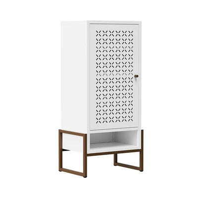 Gambar Stora Famora Kabinet Sepatu 1 Pintu 46.5x35x108 cm - Putih