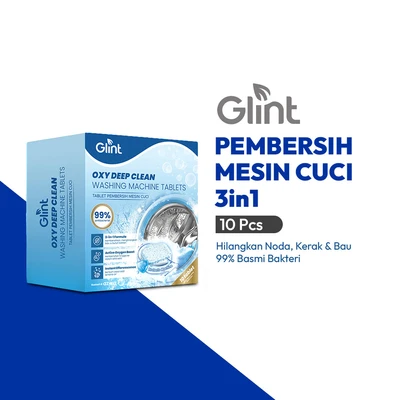 Gambar Glint Tablet Pembersih Mesin Cuci Set 10 pcs - biru