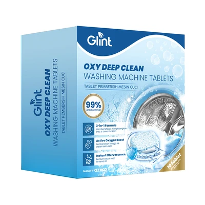 Gambar Glint Tablet Pembersih Mesin Cuci Set 10 pcs - biru