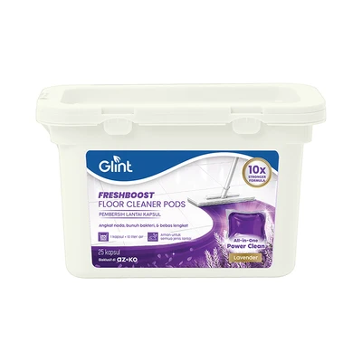 Gambar Glint Freshboost Lavender Pembersih Lantai Pods Set 25 Pcs - Ungu