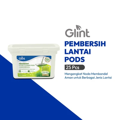 Gambar Glint Freshboost Lemongrass Pembersih Lantai Pods Set 25 Pcs - Hijau
