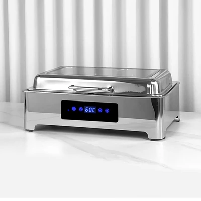 Gambar Kris Penghangat Makanan Elektrik 2 Sekat 9 Liter 500 watt - Silver