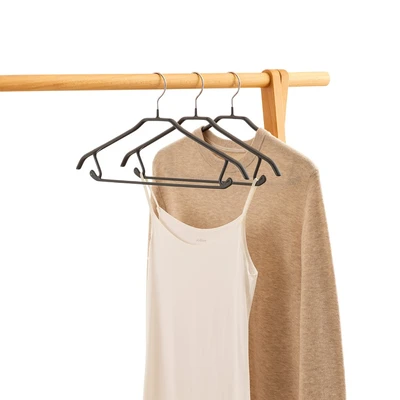Gambar Stora Hanger Baju Coat Metal PVC 42 cm - Abu-Abu