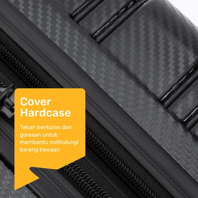 Gambar Passport Blythe Koper PC & ABS TSA Lock Expandable Carbon FIber 28 Inch - Hitam