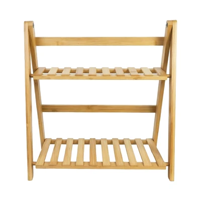 Gambar Informa Kenji Rak Penyimpanan 2 Tingkat Bambu 40x18x40 cm - Cokelat Natural