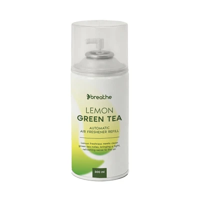 Gambar Breathe Lemon Green Tea Refill Pengharum Ruangan Otomatis 300 ml - Hijau