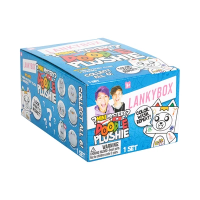 Gambar Lankybox Set Mystery Boneka Plush Mini Doodle Series 4 Random