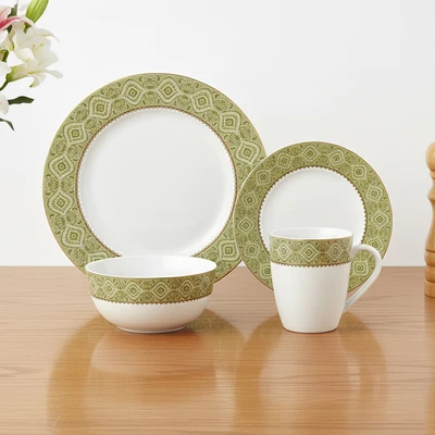 Gambar Delicia Darja Perlengkapan Makan Porcelain Premium Set 16 pcs - Mix