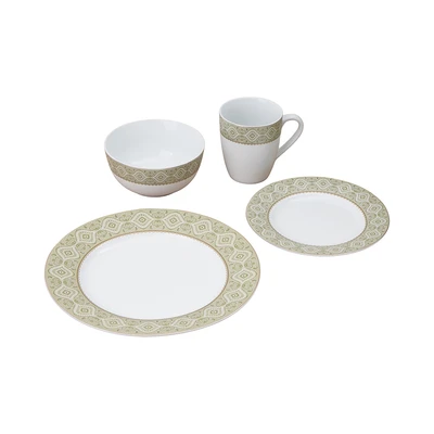 Gambar Delicia Darja Perlengkapan Makan Porcelain Premium Set 16 pcs - Mix