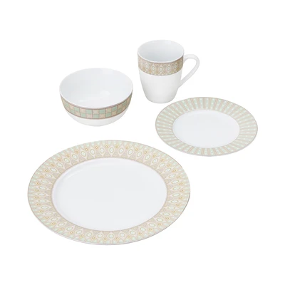 Gambar Delicia Deva Perlengkapan Makan Porcelain Premium Set 16 pcs - Mix