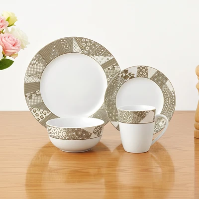 Gambar Delicia Virata Perlengkapan Makan Porcelain Premium Set 16 pcs - Mix