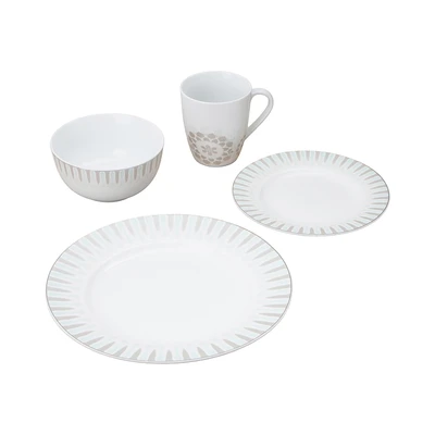 Gambar Delicia Anna Perlengkapan Makan Porcelain Premium Set 16 pcs - Mix