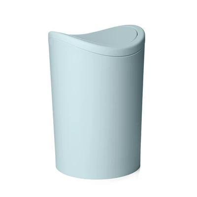 Gambar Tatay Tempat Sampah Kamar Mandi Tutup Swing Plastik Eco Friendly 6 Liter - Biru Cloud