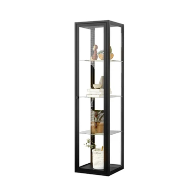 Gambar Informa Leora Curio Lemari Pajang 4 Tingkat 40x40x160 cm - Hitam