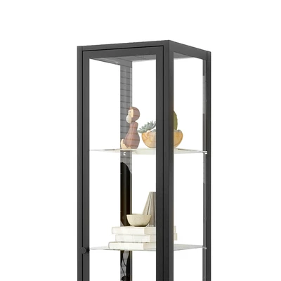 Gambar Informa Leora Curio Lemari Pajang 4 Tingkat 40x40x160 cm - Hitam