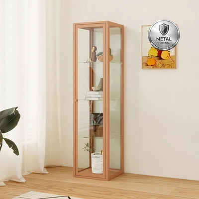 Gambar Informa Leora Curio Lemari Pajang 4 Tingkat 40x40x160 cm - Cokelat