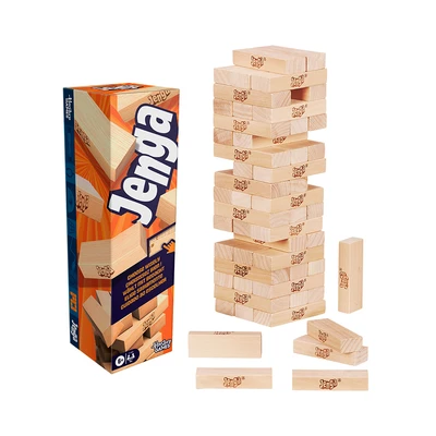 Gambar Hasbro Gaming Set Jenga Game - Cokelat Kayu