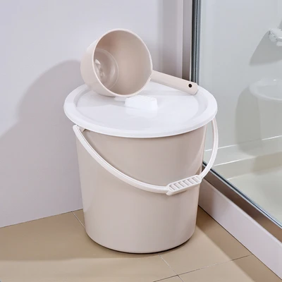 Gambar Selma Marilyn Ember Plastik Dengan Tutup 24 Liter - Krem Beige