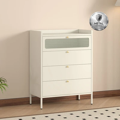 Gambar Informa Jolene Laci Penyimpanan 4 Tingkat 80x40x105 cm - Krem Beige
