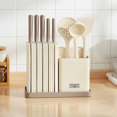 Gambar Cooking Color Huxton Set Pisau & Peralatan Masak - Krem Beige