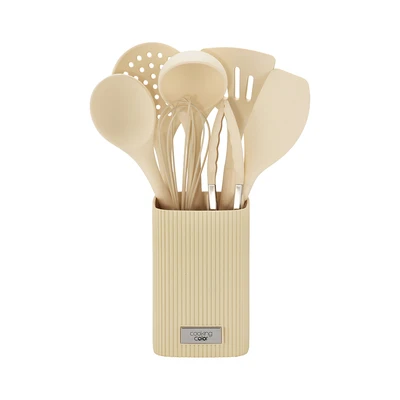 Gambar Cooking Color Horton Peralatan Masak Dengan Holder Set 7 Pcs - Putih Milky