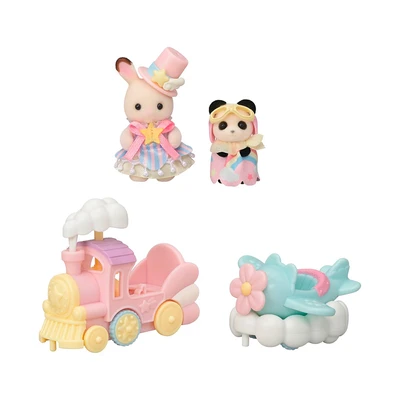 Gambar Sylvanian Families Set Amusement Park Ride Plane & Train - Mix