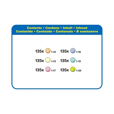 Gambar Aqua Beads Set Refill Pastel Solid Bead Pack - Mix