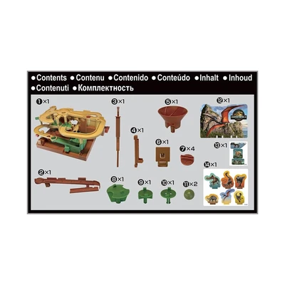 Gambar Epoch Playset Jurassic World Rebirth Adventure Game - Mix