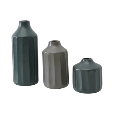 Gambar Forhom Luma Vas Bunga Stoneware Set 3 Pcs - Mix