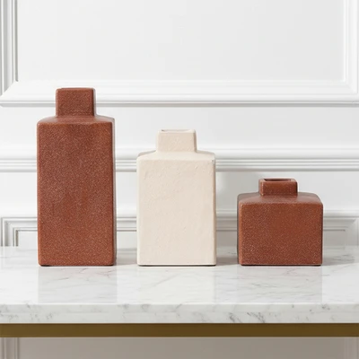 Gambar Forhom Aluna Vas Bunga Stoneware Set 3 Pcs - Mix