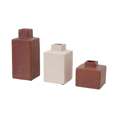 Gambar Forhom Aluna Vas Bunga Stoneware Set 3 Pcs - Mix