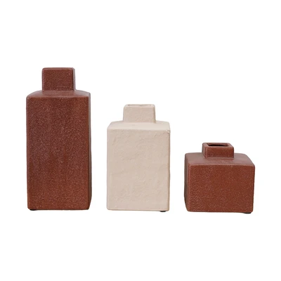 Gambar Forhom Aluna Vas Bunga Stoneware Set 3 Pcs - Mix