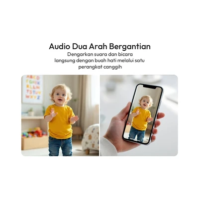 Gambar Krisbow Sync Smart IP Camera Wifi 3MP PTZ Z3  - Putih