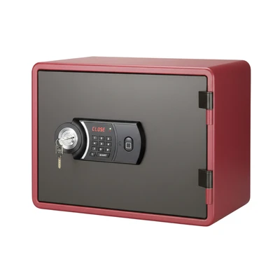 Gambar Krisbow Brankas Tahan Api Fingerprint 48x39x34 cm YES-020K-FP - Merah