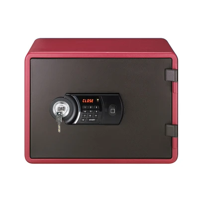 Gambar Krisbow Brankas Tahan Api Fingerprint 48x39x34 cm YES-020K-FP - Merah