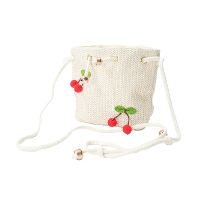 Gambar Pretty Missy Tas Selempang Anak Woven - Krem Beige