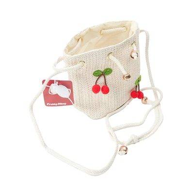 Gambar Pretty Missy Tas Selempang Anak Woven - Krem Beige