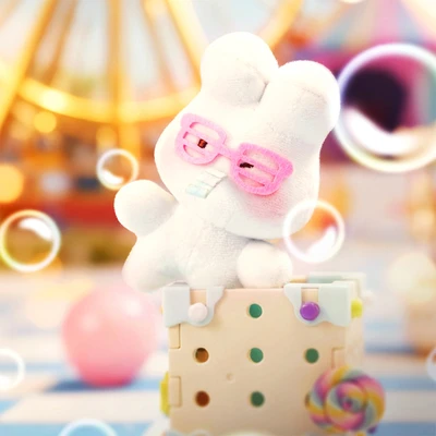 Gambar Maytree Gantungan Kunci Boneka Shuya Cream Puff Bunny Random