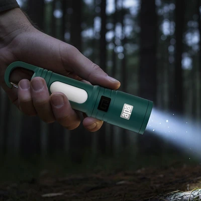Gambar APA Senter Dengan Pengait 2-in-1 - Hijau