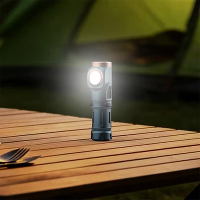 Gambar Powerlite Senter Kepala Swivel Dengan Klip & Magnet - Hitam