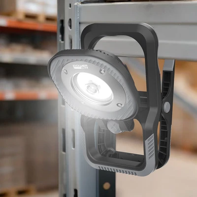 Gambar Powerlite Lampu Kerja Dengan Penjepit & Magnet 2000 Lumen - Hitam