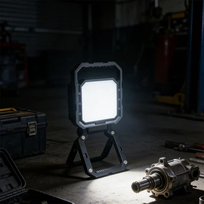Gambar Powerlite Lampu Kerja Dengan Penjepit & Magnet 4000 Lumen - Hitam