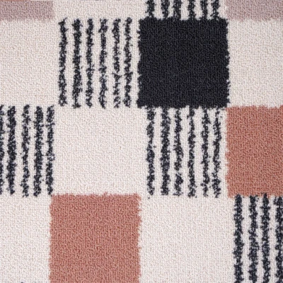 Gambar Informa Raven Keset Pintu Polyester Checkered 50x70 cm - Mix