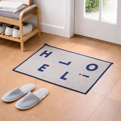 Gambar Informa Raven Keset Pintu Polyester Hello 50x70 cm - Mix