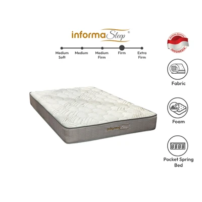 Gambar Informa Sleep Ardent 160x200x20 cm Kasur Foam Pocket Springbed - Abu-Abu